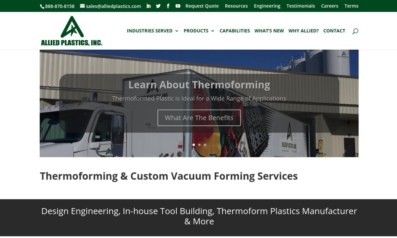 Allied Plastics, Inc. Vacuum Formed Plastics