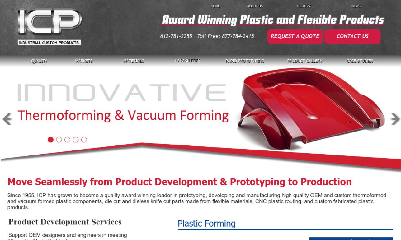 Industrial Custom Products Vacuum Formed Plastics